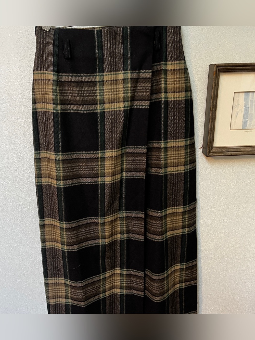 Eddie Bauer Vintage ‘90s 100% Wool Wraparound Skirt